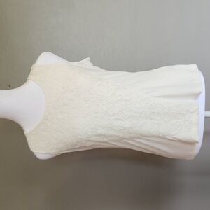 Worthington Lace Tank Top Size Petite Small Ivory